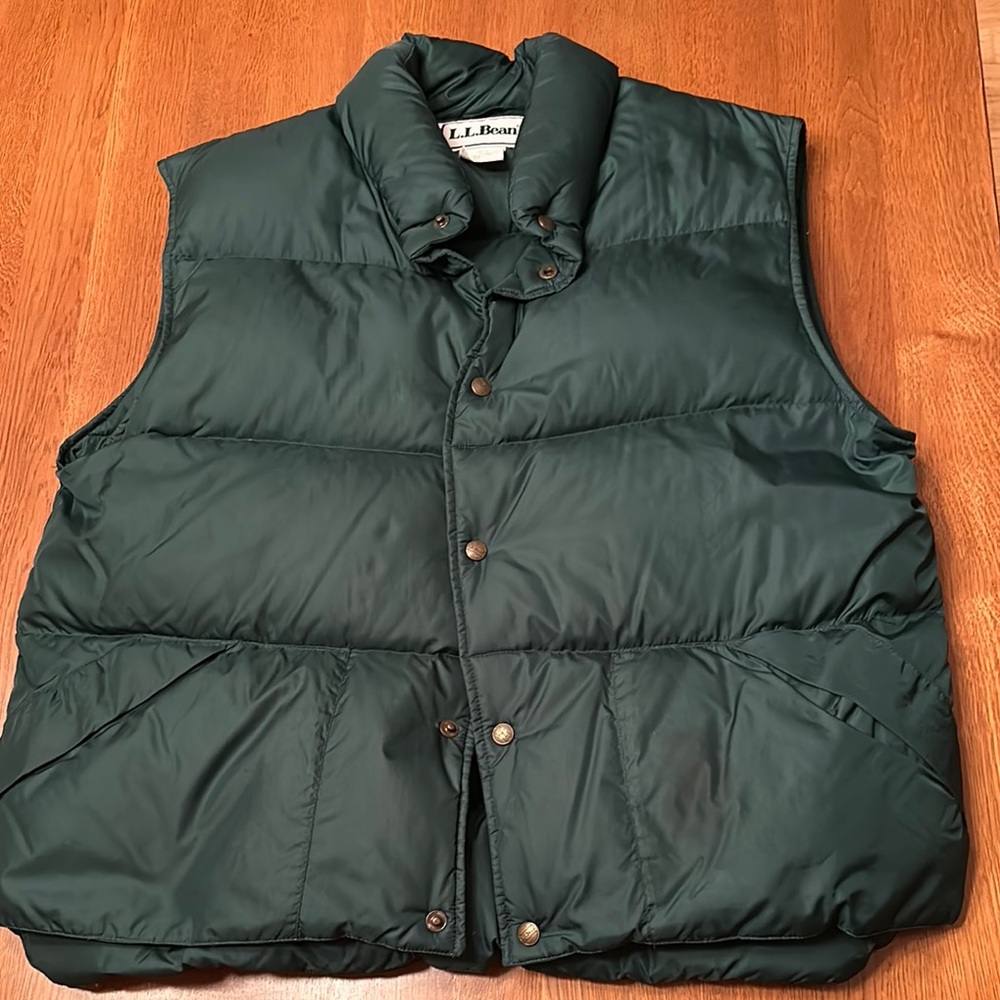 L.L. Bean Men's Green Puffer Vest